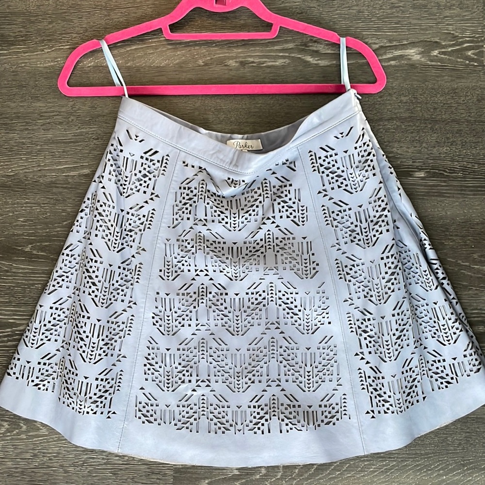 Parker leather skirt